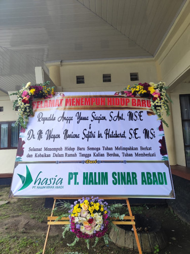 Papan Bunga Pernikahan sampit